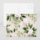 Delikate Blume Eukalyptus Muster Postkarte (Vorne/Hinten)