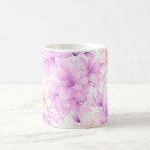 Delikate Blume in Aquarellfarbe Kaffeetasse (Mittel)