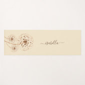 Delikate Blume Leichte Pfirsichcreme Personalisier Yogamatte (Vorderseite (Horizontal))