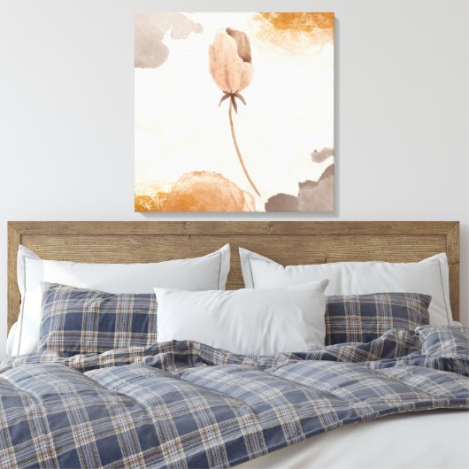 Delikate Blume Leinwanddruck (Insitu (Schlafzimmer))