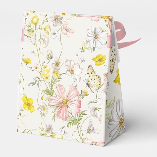 Delikate Blume mit einem Schmetterling im chinesis Geschenkschachtel (Rückseite)