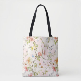 Delikate Blume mit einem Schmetterling im chinesis Tasche