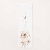 Delikate Blume Personalisiert Yogamatte (Vorderseite)
