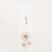 Delikate Blume Personalisiert Yogamatte (Rückseite)
