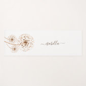 Delikate Blume Personalisiert Yogamatte (Vorderseite (Horizontal))