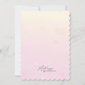 Delikate Blume religiöse Einladung (Rückseite)