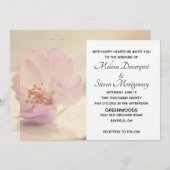 Delikate Blume Soft Pink Cherry Blossom Einladung (Vorne/Hinten)