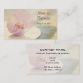 Delikate Blume Soft Pink Cherry Blossom Visitenkarte (Vorne/Hinten)