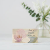 Delikate Blume Soft Pink Cherry Blossom Visitenkarte (Stehend Vorderseite)