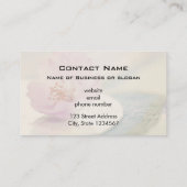 Delikate Blume Soft Pink Cherry Blossom Visitenkarte (Rückseite)