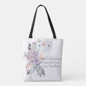 Delikate Blume Tasche (Rückseite)