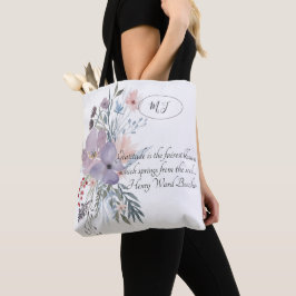 Delikate Blume Tasche
