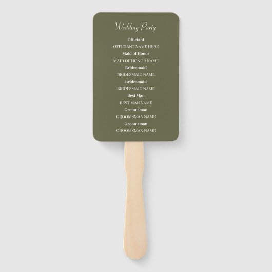 Delikate Blume und Blätter Fächer (Rückseite)