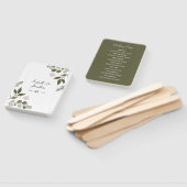 Delikate Blume und Blätter Fächer (Non-assembled)