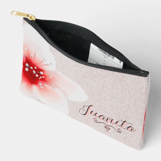 Delikate Blume Zubehörtasche (Offen)