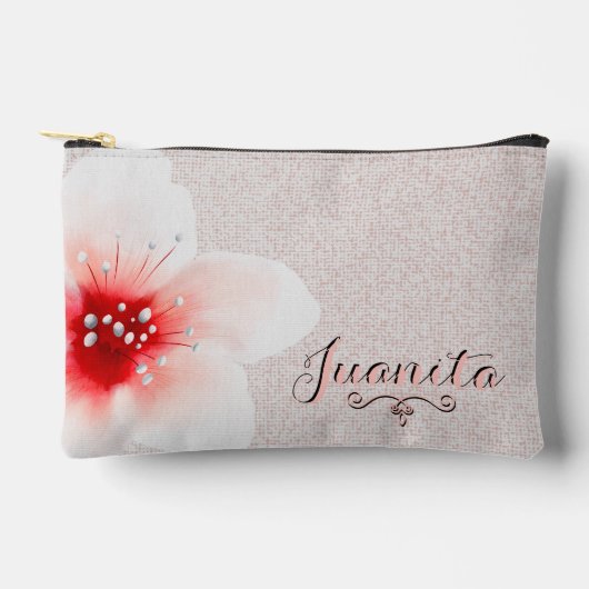 Delikate Blume Zubehörtasche (Vorderseite)