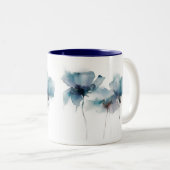 Delikate Blumen Zwei-Tone-Tasse Zweifarbige Tasse (VorderseiteRechts)