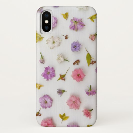 Delikate Blumenblüten Einzigartiger Mockup-Stil Case-Mate iPhone Hülle (Rückseite)