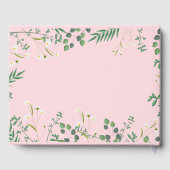 Delikate Blumengestelle Gästebuch (Rückseite)