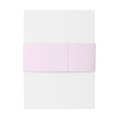 Delikate blumenmonochrome Hochzeit Einladungsbanderole (Rückseitenbeispiel)