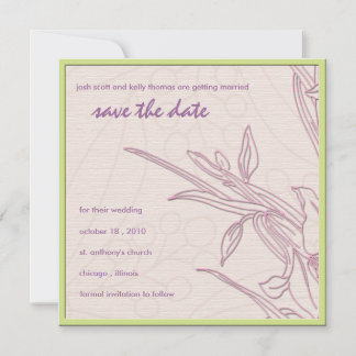 Delikate Blumenzwiebeln Save the Date