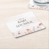 Delikate Blush Warmdusche Tone Fall Pumpkin Baby D Rechteckiger Pappuntersetzer (angewinkelt)