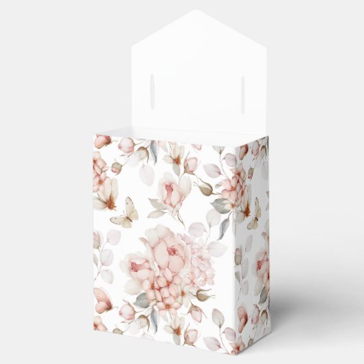 Delikate Blüten und Schmetterlinge Geschenkschachtel (Geöffnet)