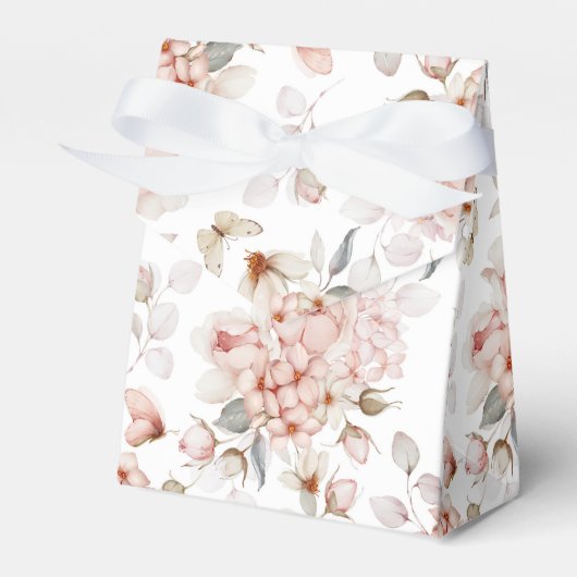 Delikate Blüten und Schmetterlinge Geschenkschachtel (Vorderseite)