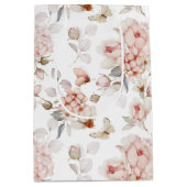 Delikate Blüten und Schmetterlinge Mittlere Geschenktüte (Vorderseite)