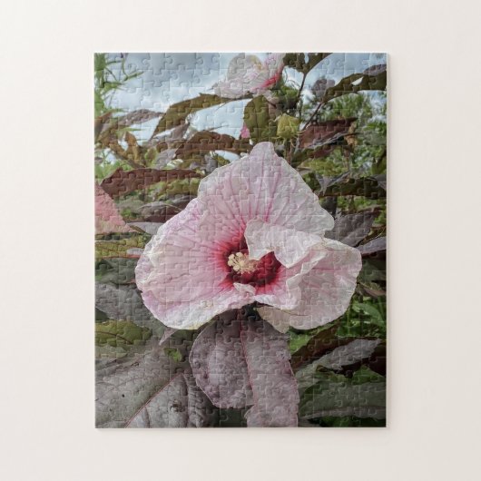 "Delikate Blütenblätter" Hibiskus Blume Puzzle (Vertikal)