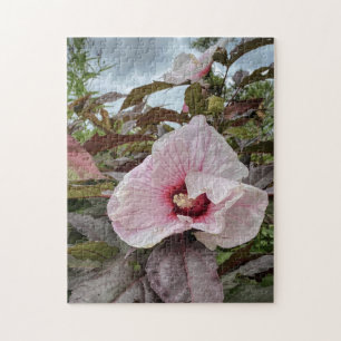 "Delikate Blütenblätter" Hibiskus Blume Puzzle