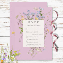 Delikate Boho Wildflocken Rosa Drei Abendessen