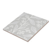 Delikate Botanische Reverie L2 Weiße große Pflanze Fliese (Seite)