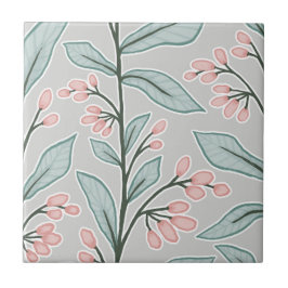 Delikate Botanische Reverie L3 Große Pflanze Paste Fliese