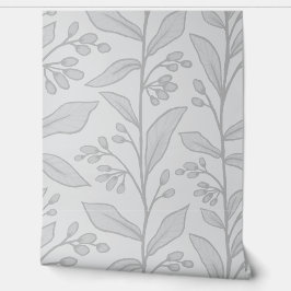 Delikate Botanische Reverie L7 Große graue Pflanze Tapete