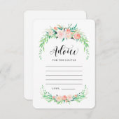 Delikate Bouquet Advice Cards Hinweiskarte (Vorne/Hinten)