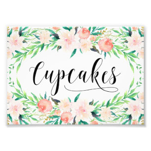 Delikate Bouquet Cupcakes Fotodruck