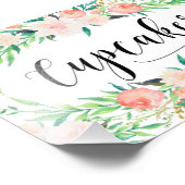 Delikate Bouquet Cupcakes Fotodruck (Ecke)