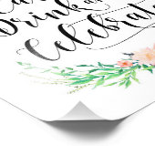 Delikate Bouquet essen Drink und feiern Print Fotodruck (Ecke)