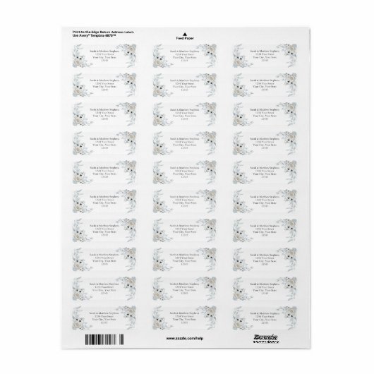 Delikate Bouquets von blauen Elfenbein-Blume (Vorne)