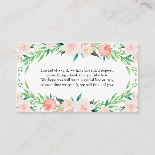 Delikate Buquet Book Request Card Begleitkarte (Vorderseite)