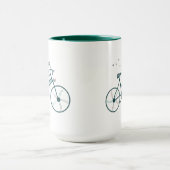 Delikate Butterfliegen Blume und Freedom Bike Fan Tasse (Zentrum)