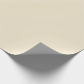Delikate, cremig beige, solide Farbe Geschenkpapier (Ecke)