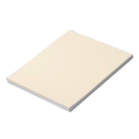 Delikate, cremig beige, solide Farbe Notizblock (Rotiert)