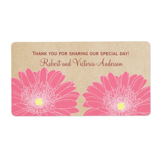 Delikate Daisies Hochzeitstempel, rosa (Vorne)