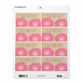 Delikate Daisies Hochzeitstempel, rosa (Vorne)