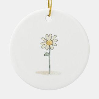 Delikate Daisy Illustration - Einfache süße Blume Keramik Ornament