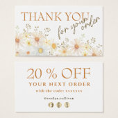 Delikate Dirigenten danken Ihnen Rabattkarte (Vorne & Hinten)