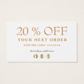 Delikate Dirigenten danken Ihnen Rabattkarte (Rückseite)