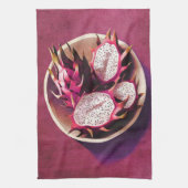 Delikate Dragonfruit Geschirrtuch (Vertikal)